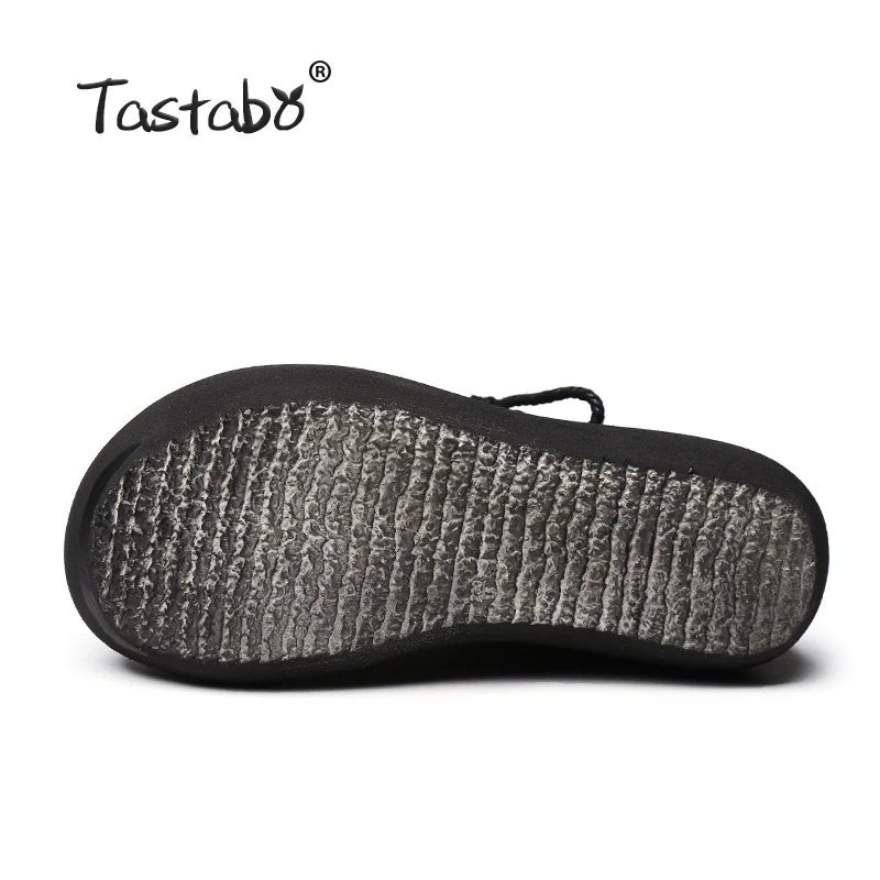 Женские ботильоны на платформе Tastabo мягкие из натуральной кожи ручной работы