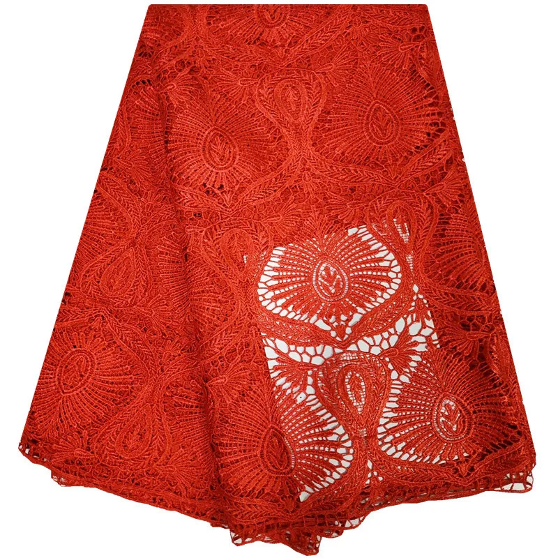 

Water Soluble African Cord Lace 2018 Gold Nigerian Laces Embroidery Fabric Lace For Wedding Party Dress 1272