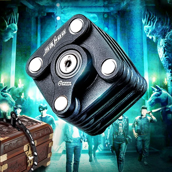 Sahoo складной велосипедный замок сверхпрочный крепкий стальной сплав