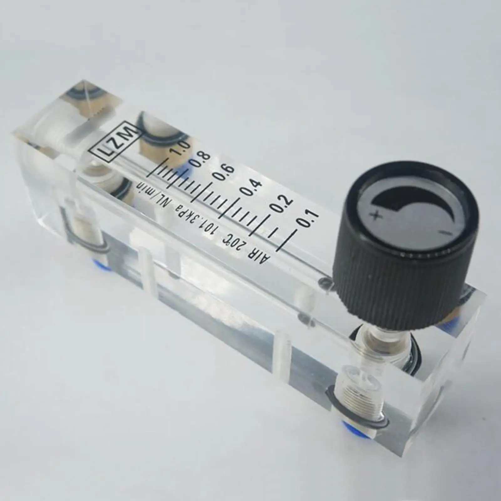 0 1-1LPM 2-2LPM 3-3LPM 5-5LPM 1-10LPM LZM-4T воздушный панельный расходомер ротаметр с клапаном Push In