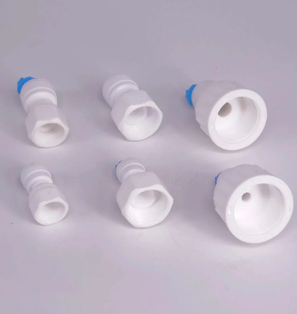 Fit for 1/4&quot 3/8&quot OD Tube 1/8&quot 1/2&quot 3/4&quot BSP Female Connector Fitting Aquarium Reverse Osmosis RO Water Dispenser |