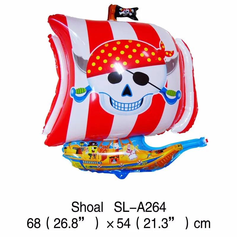 5 шт./компл. пиратский корабль на Хэллоуин комбинация фольга воздушный шар