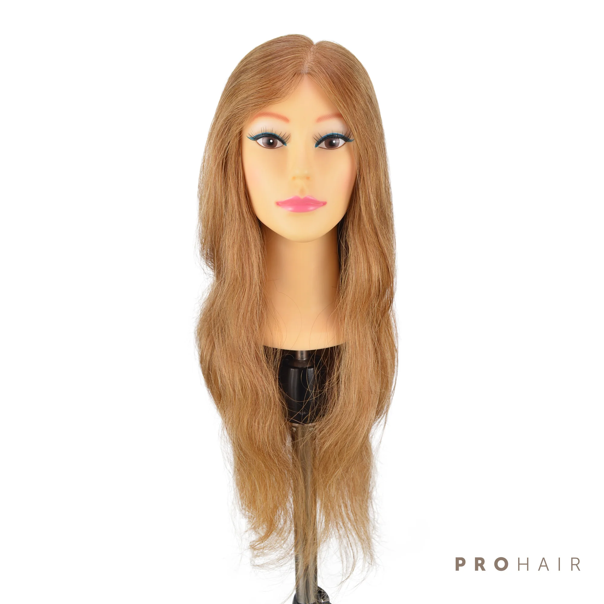 PROHAIR 55 см 22 '𧄀% человеческие волосы темно-блондинка мини-Тренировка головы