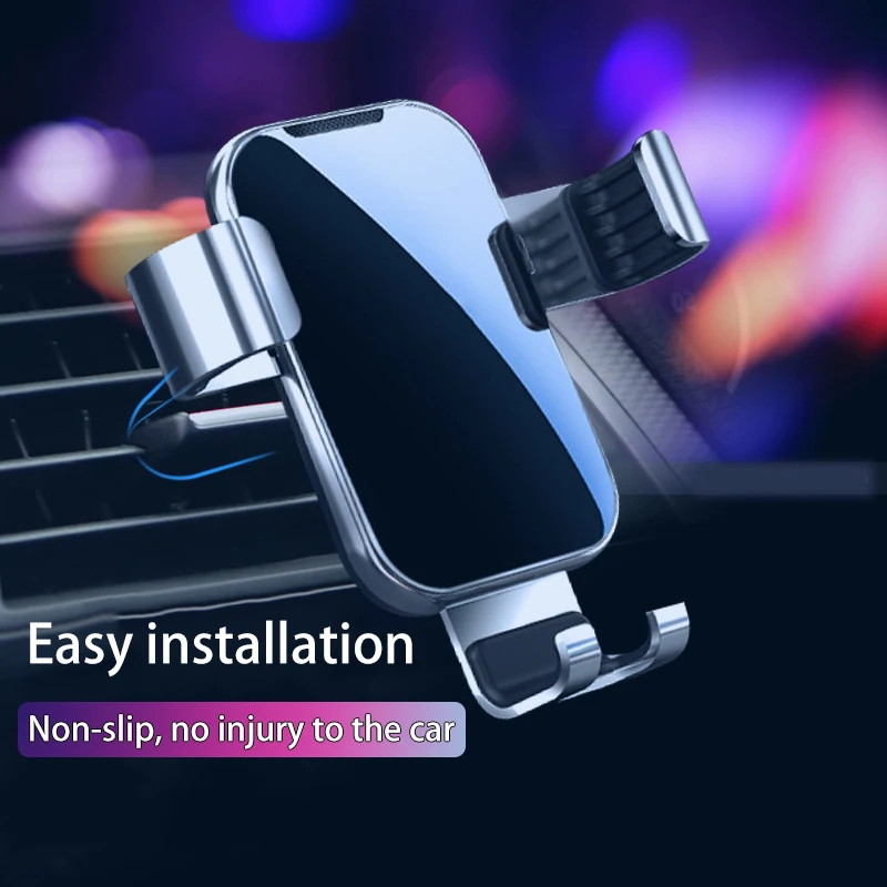Mirror Surface Automatic Car Air Vent Mount Clamping Gravity Sensing Phone Stand Holder 360-Degree Rotating For Smartphone | Автомобили и