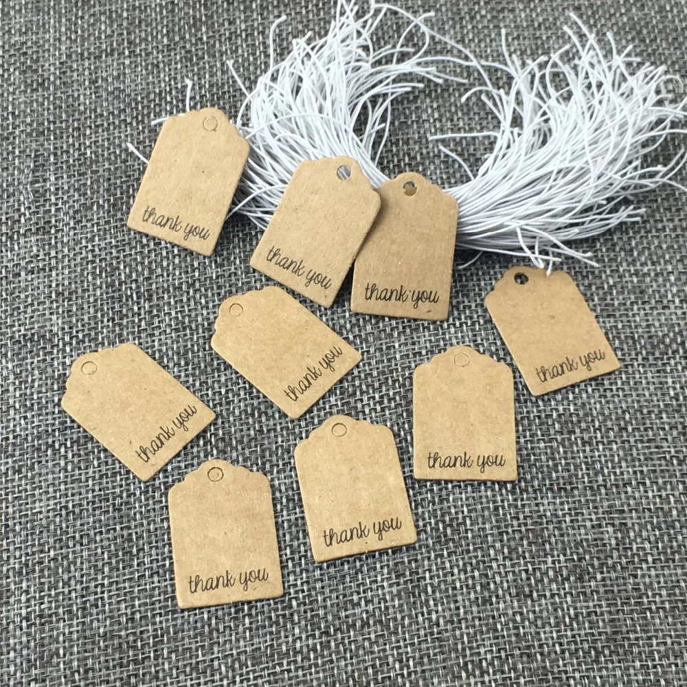 Коричневая белая бумажная картонная бирка с ручной работы надписью Love