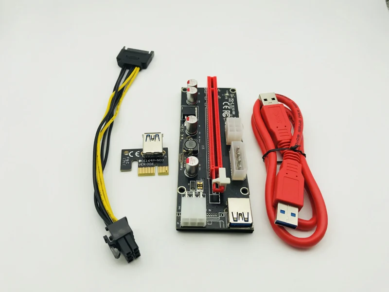 Кабель питания для майнинга биткоинов VER 009S PCI-E USB 3 0 50 шт. | Компьютеры и офис