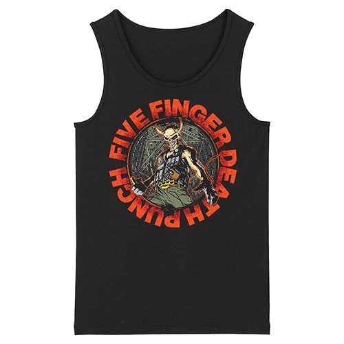 Todhoof Five Finger Death Punch Grindcore альтернатива металлу Deathcore тяжелый металл модные мужские майки Азиатский размер - Цвет: 3