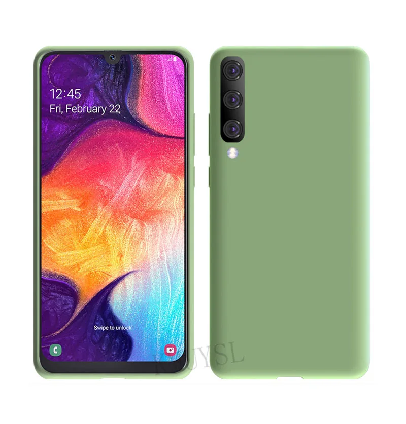 7 Фирменная мягкая и гибкая жидкий силиконовый чехол для SamSung Galaxy S8 S9 плюс A6 J6 J8 A7 S10E Примечание 10 8 9 M10 M20 M30 A50 A70 A30 крышка - Цвет: 7