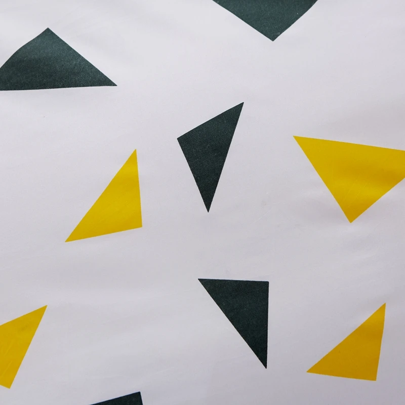 Постельные принадлежности в полоску черный и желтый цвет принт со звездой