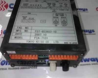 DHL/EMS FCA-7101 ТИВ FCA-7000 Регулятор Потока + Ультразвуковой Расходомер Токио Keiso Co Ltd-C3-D9 |