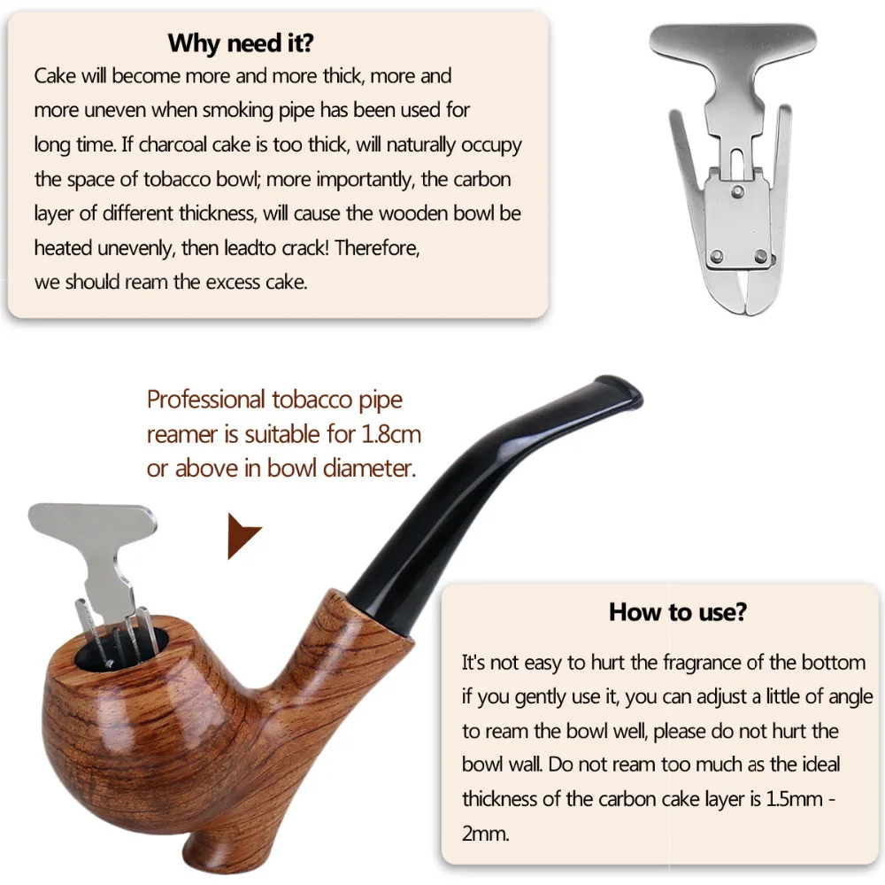 Joyoldelf палисандр табака курительная трубка набор трубы ершиков развертки и
