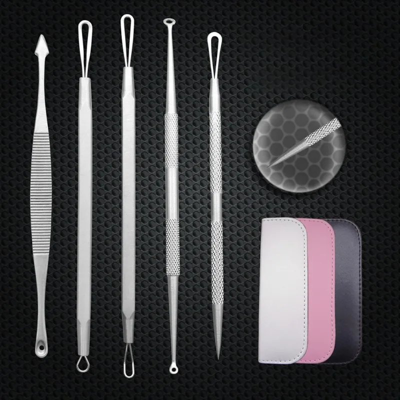 5 шт. набор инструментов для удаления чёрных точек и прыщей|Устройство ухода за