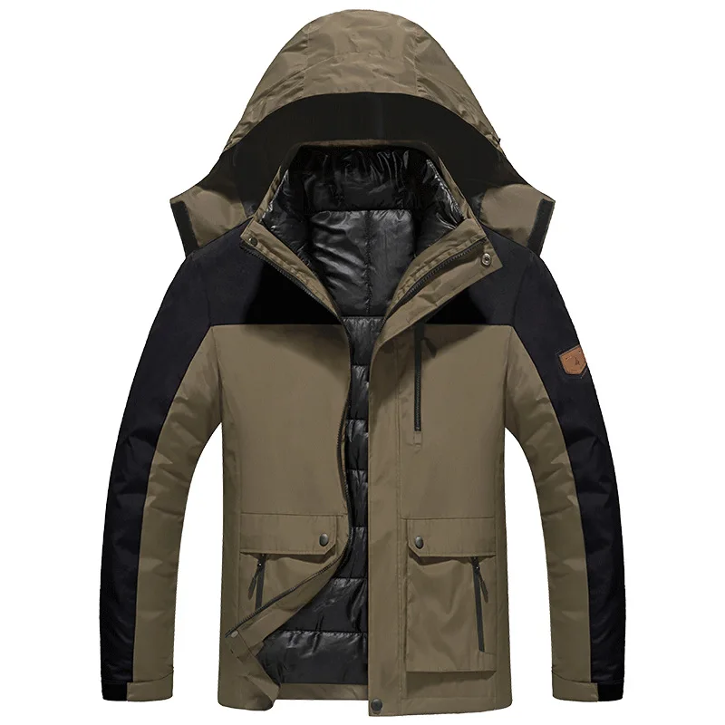 Winter Waterproof Hiking Jacket Women Men Fleece Outdoor Sport Thermal Brand Coat Camping Trekking Skiing 2 Pieces | Спорт и