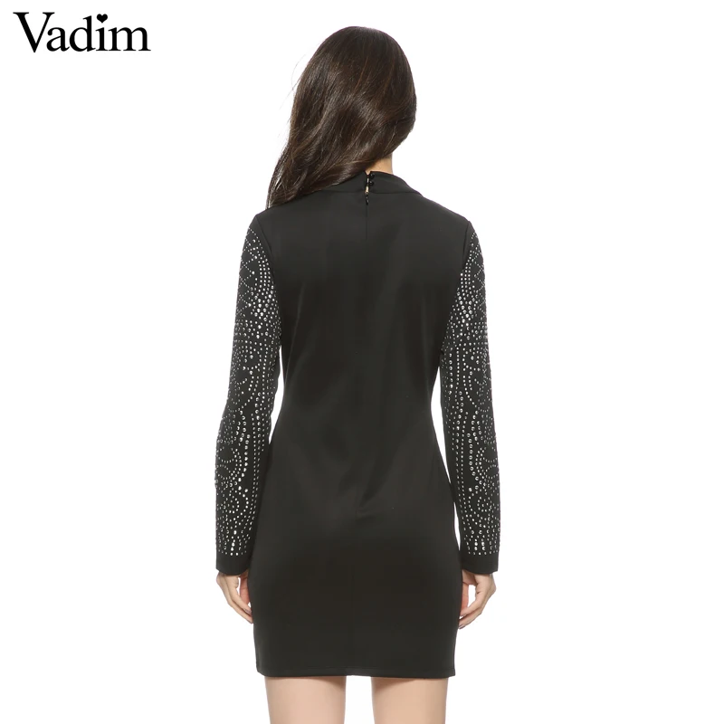 Модное сексуальное облегающее платье с высоким горлом и геометрическим узором