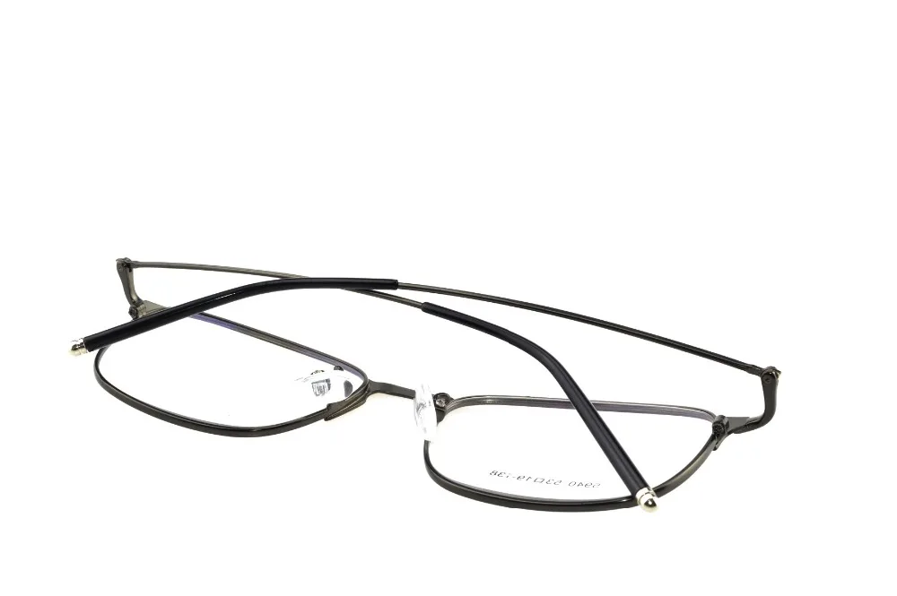 Оправа для очков в стиле ретро из титанового сплава оптическая оправа с полным