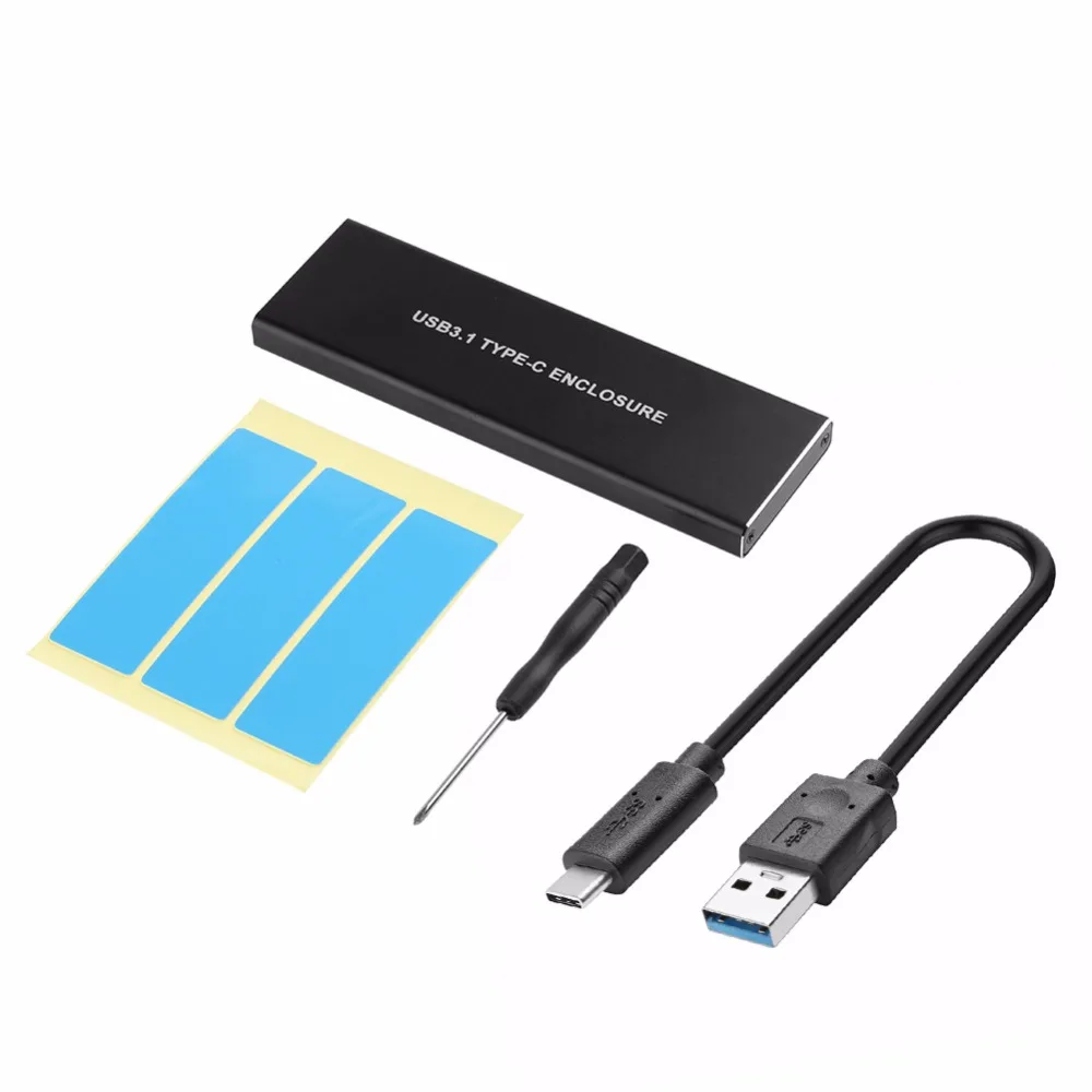 M key NVME PCI Express M.2 корпус SSD HDD USB3.1 Type c к e 3 0 4x NGFF 2280 Внешний чехол для мобильного