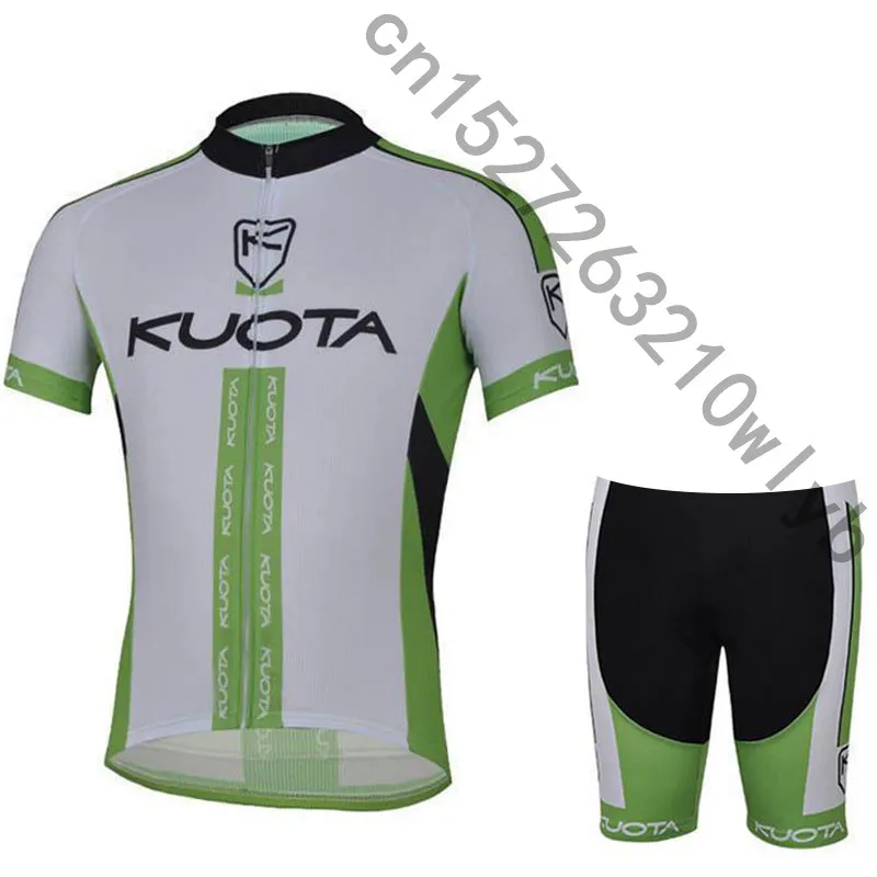 Kuota Pro лето для мужчин Велоспорт Джерси короткий рукав комплект дышащий шорты для женщин Велосипедный спорт одежда гель площадку - Цвет: 6