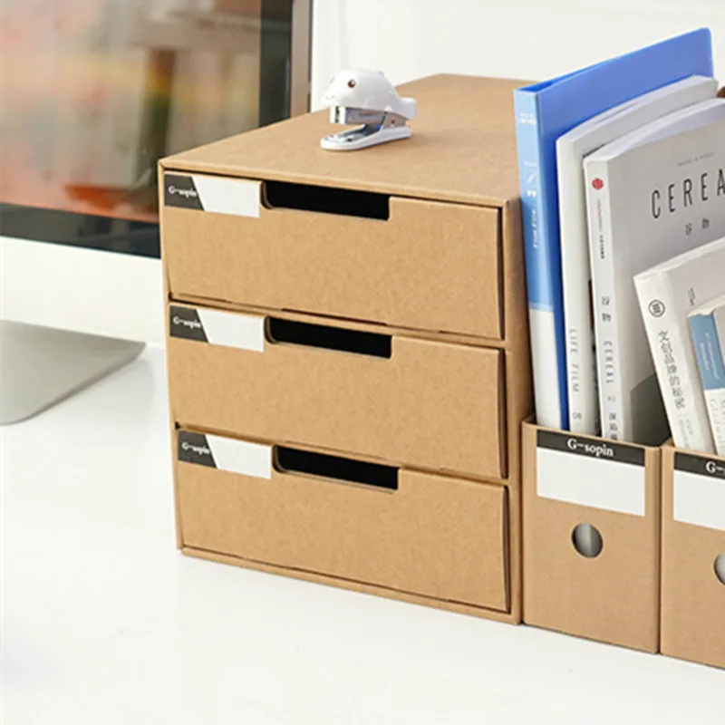 1 шт. настольный шкаф для хранения бумаги Настольный ящик файлов простая книжка