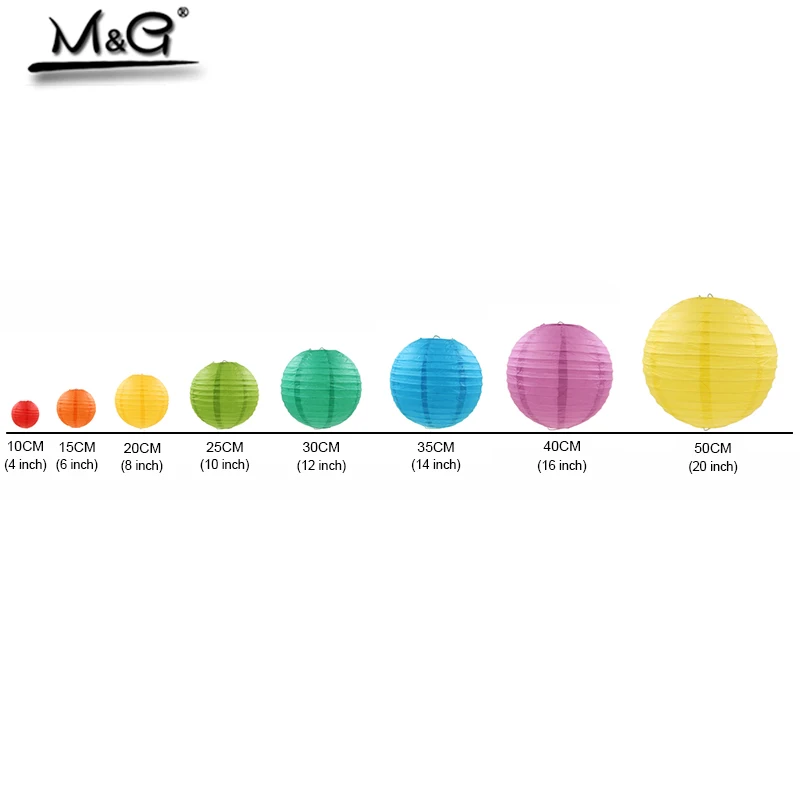 4 дюйма 10 см декоративный бумажный шарик-лампион товары для праздника Китайский