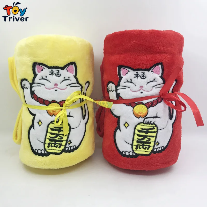 Плюшевые Манеки Неко Фортуна Cat Lucky кошки Портативный Одеяло игрушки Baby Дети