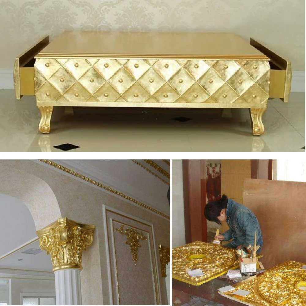 Тайвань Блестящий клатч Золотая фольга Шампанское Золото Серебро Роза Позолота