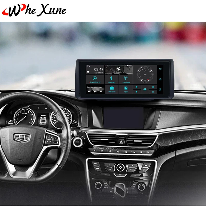 WHEXUNE 3G Android 6 86 Автомобильный dvr 5 0 дюймов Dash Cam gps навигация двойной объектив камера