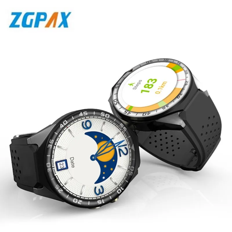 ZGPAX s99c ОС Android 5.1 Смарт часы Электроника android 1.39 дюймов MTK6580 SmartWatch Phone Support 3G Wi Fi Nano SIM