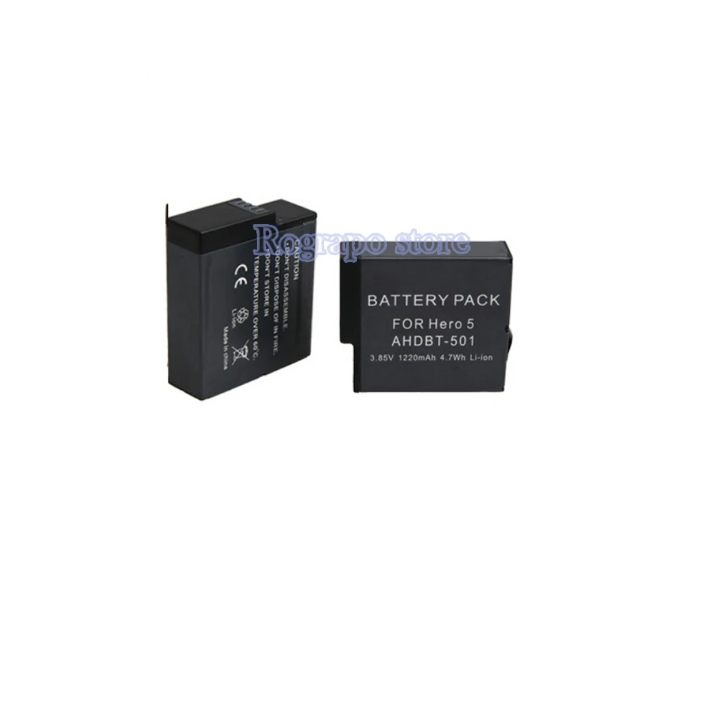 Новый 3 85 В 1220 мАч AHDBT-501 AHDBT-601 запасная батарея для GoPro Hero5 Hero 6 7 go pro hero 5 Экшн-камера +