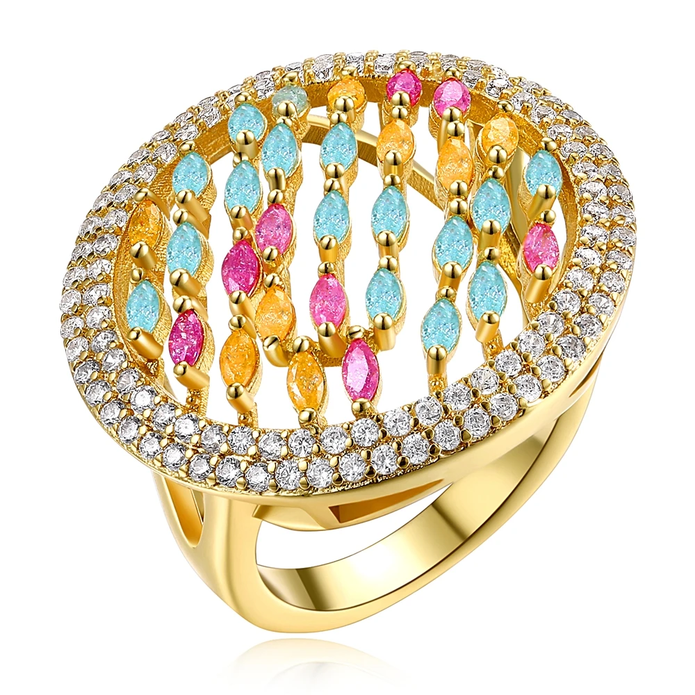 

Новые Кольца для женщин, цветные кольца с камнем, высококачественные вечерние женские кольца, модные украшения, прямая Бесплатная доставка,...