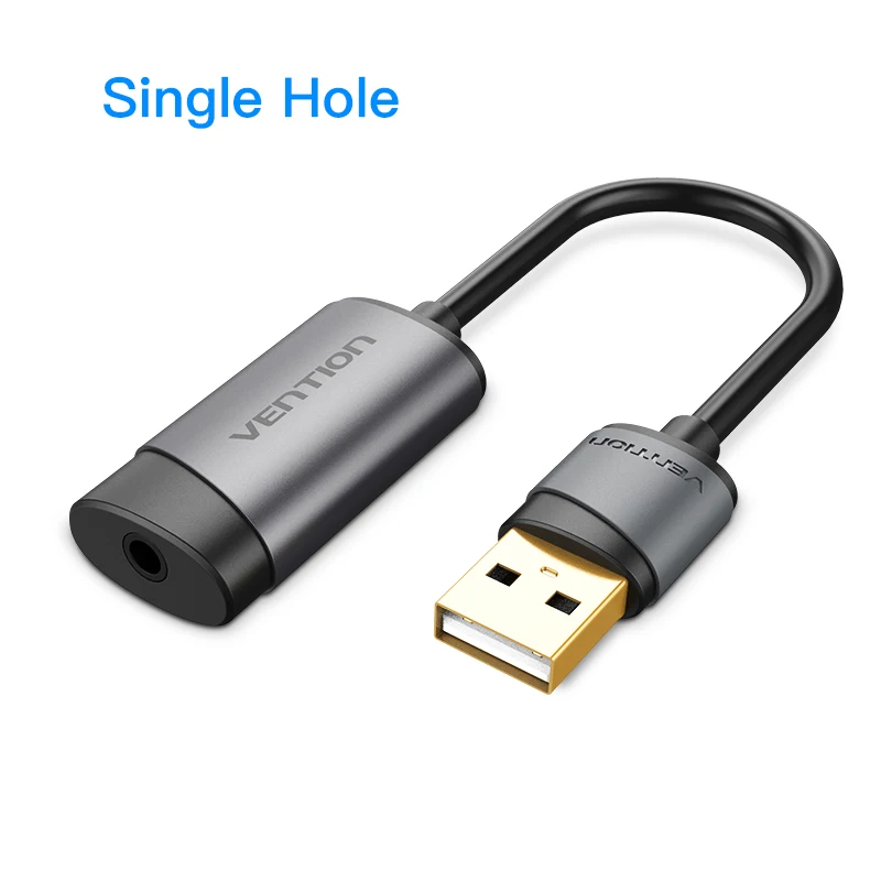 Vention USB внешняя звуковая карта 3,5 мм USB адаптер USB для микрофона динамик аудио интерфейс для Macbook ноутбука ПК USB звуковая карта - Цвет: CDJHB