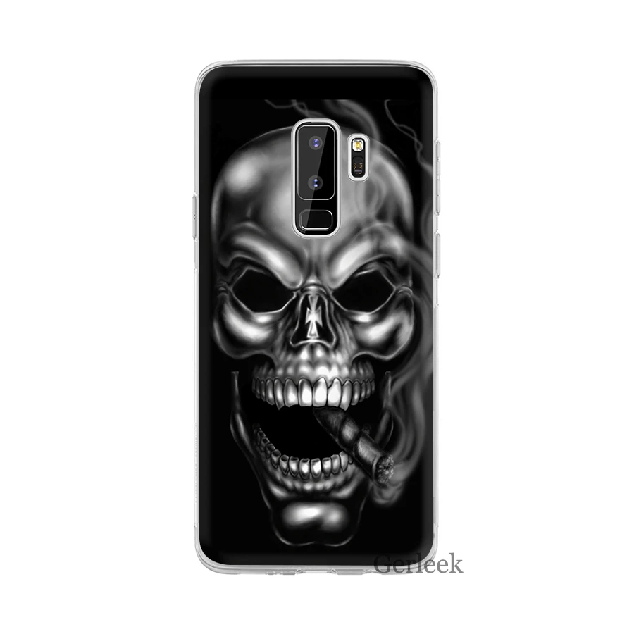Чехол Desxz Horror Skull для Samsung Galaxy J1 J2 J3 J5 J7 J6 Prime Жесткий сумка | Мобильные телефоны и