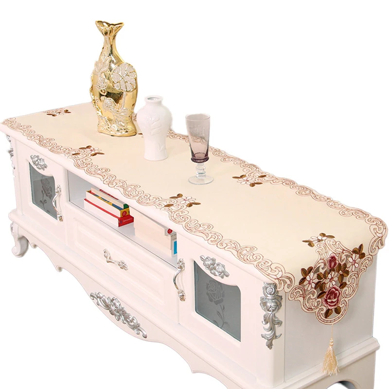 Европейская пасторальная вышитая скатерть с флагом взрывающаяся домашняя ткань