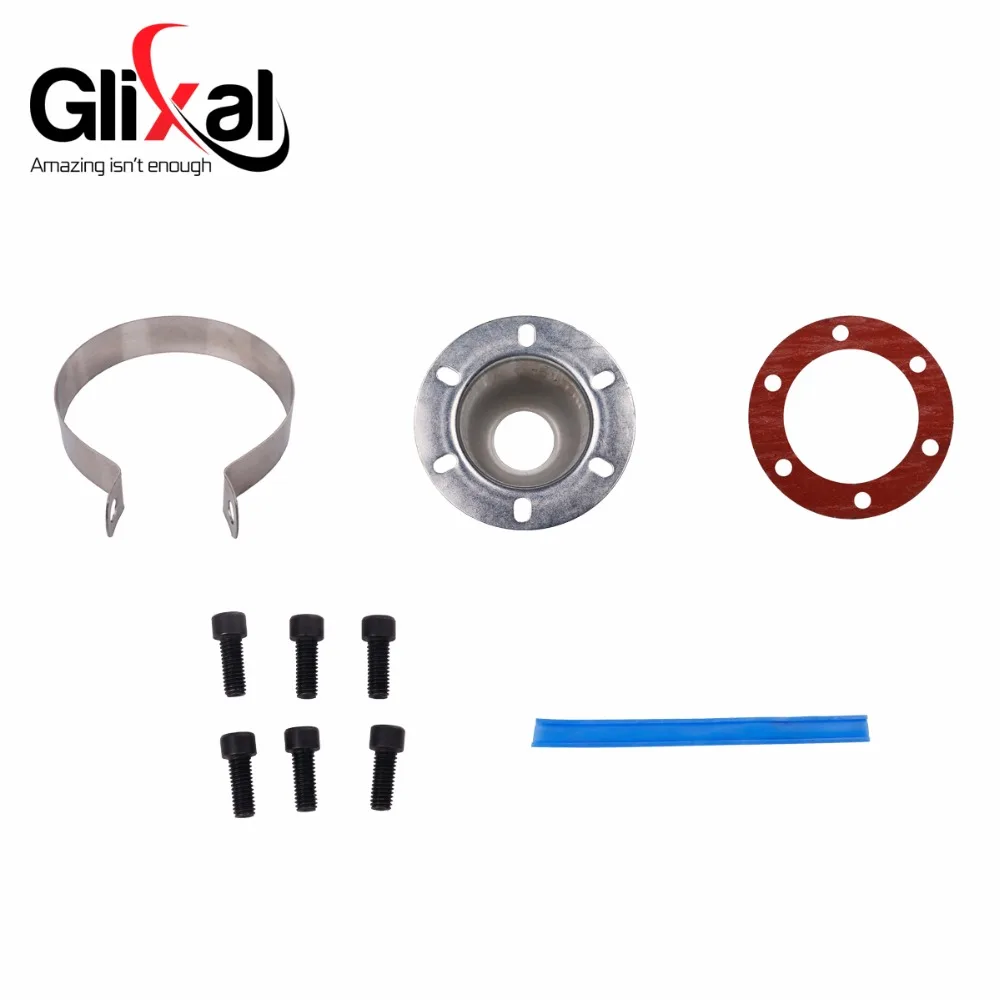Glixal GY6 50cc 125cc 150cc 7 дюймовый высокая производительность гонки глушитель Системы 152QMI 157QMJ Скутер мопед ATV мотоцикла