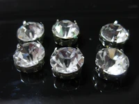 20 crystal glass rose montees 10mm sew on rhinestones beads