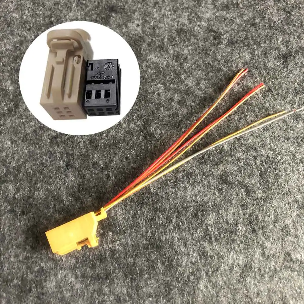 4D0971636A 6-Pin разъем шины для легковых автомобилей Давление сигнализации разъем для VW Golf CC Джатта Skoda Fabia Audi A3 A4 4D0971636 4D0971636A 4D0971636B - Название цвета: 4D0971636A