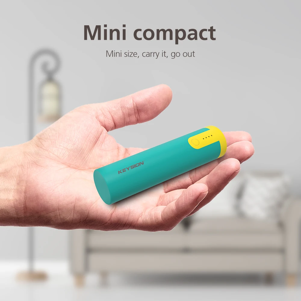 KEYSION 2000/3350 mAh Портативный внешний аккумулятор аварийный маленький Powerbank для iPhone XS
