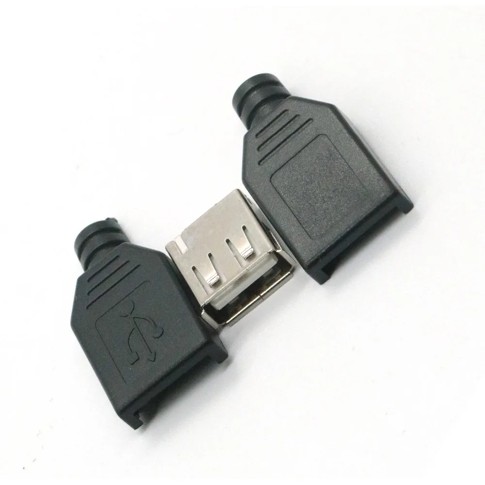 10 штук в наборе USB 2 0 Тип-штепсельную вилку 4-контактный разъем адаптера jack &amp