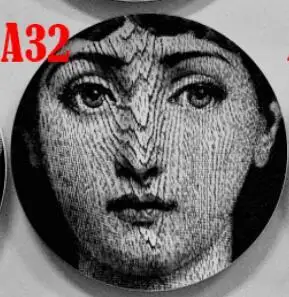 8 дюймов, популярные европейские изготовленные на заказ 21 см Милан rosenthal Piero fornasetti тарелки дизайн подвесная декоративная тарелка Diva настенная подвеска - Цвет: FF