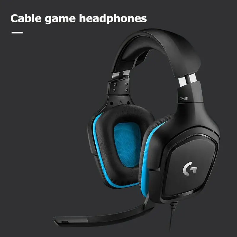 Проводная гарнитура с объемным звуком от lotech G431 DTS 7,1, игровая студийная гарнитура Pro DJ, наушники с микрофоном, регулируемая складная гарнитура для телефона, ПК