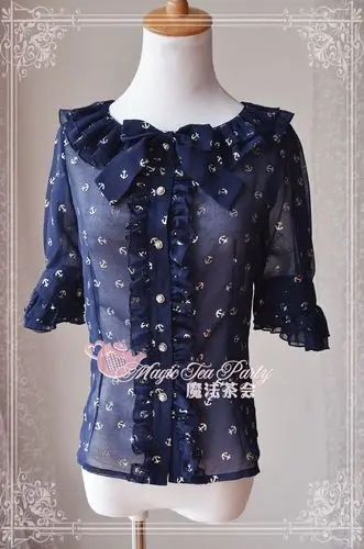

The magic of the sea anchor bronzier chiffon shirt lolita