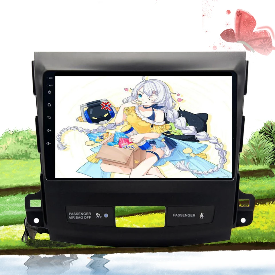Автомобильный мультимедийный плеер 2 din Авто DVD android 10 0 9 дюймов ForMitsubishi Outlander 2006 2013