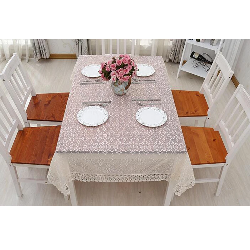 Пасторальный квадратный стол одежда с вышивкой полиэстер скатерть