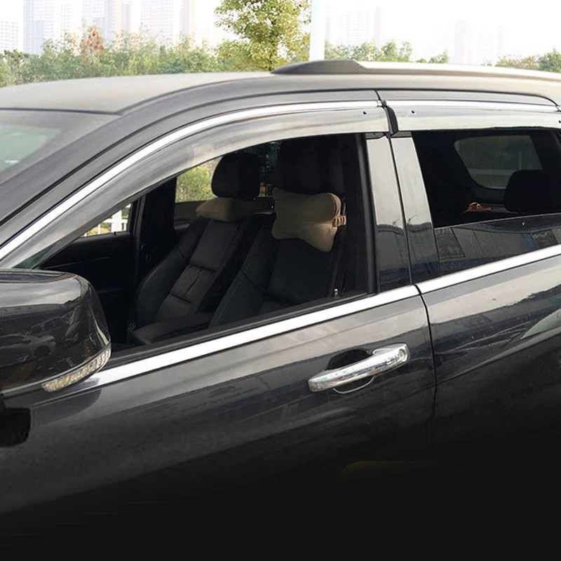 

Exterior Window Visor Vent Shades Rain Guard 4PCS For JEEP GRAND CHEROKEE 2012-2018
