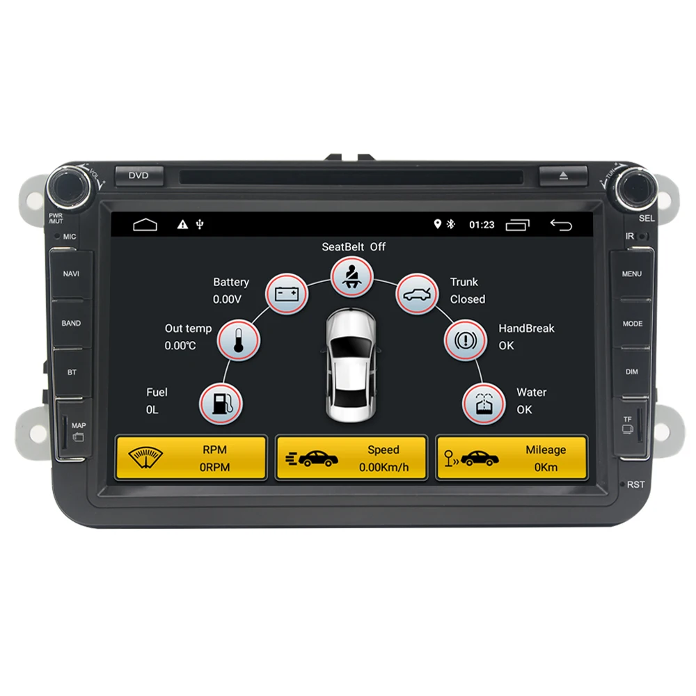 8 &quot2G RAM Android 1 автомобильный DVD для Skoda Fabia Rapid Roomster Yeti Octavia Superb gps радио головное