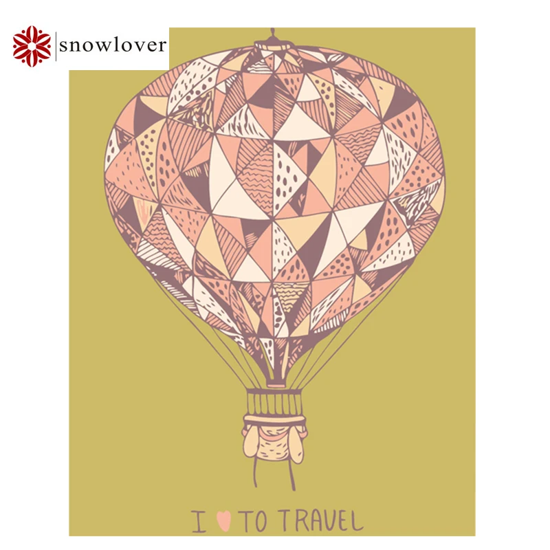 Snowlover 5D полный поделки алмаз Вышивка квадратный воздушный шар живопись вышивка