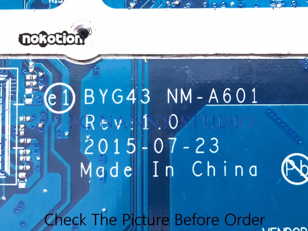 Материнская плата PCNANNY для ноутбука Lenovo Yoga 700-14ISK с процессором SR2EY i5-6200U P/N BYG43 NM-A601