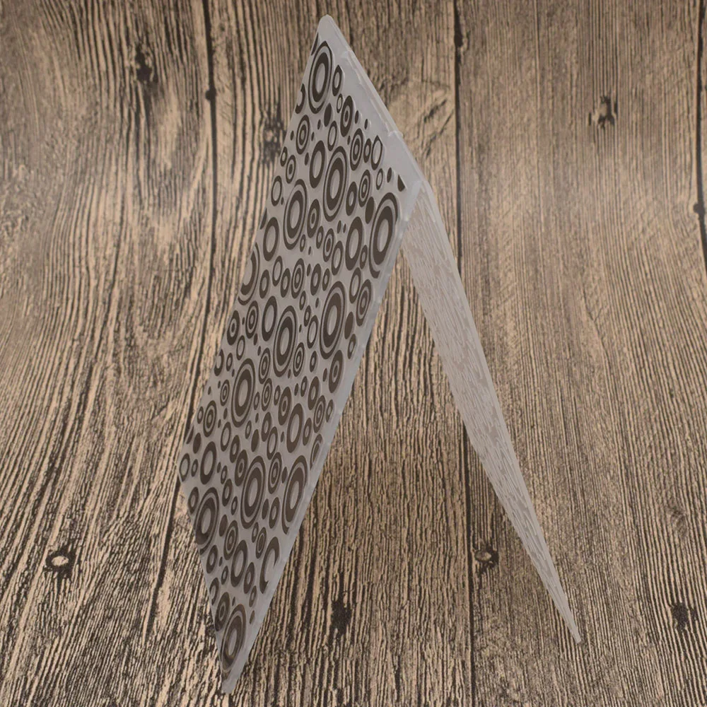 Круглые штампы пузырьковая пластиковая тисненая папка шаблон для скрапбукинга