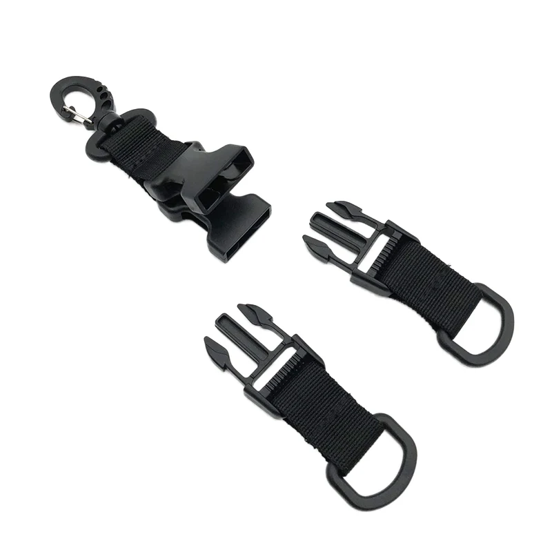 Открытый d тип подвесное кольцо брелок тесьма зажим для рюкзака нейлоновая лента