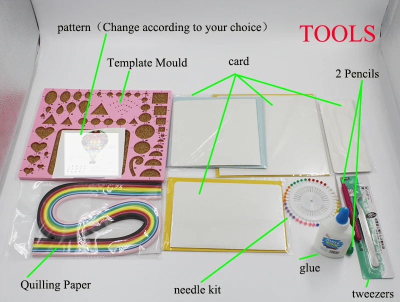 Набор для рукоделия кошка 16 цветов 14 шт. набор инструментов рулонные полоски