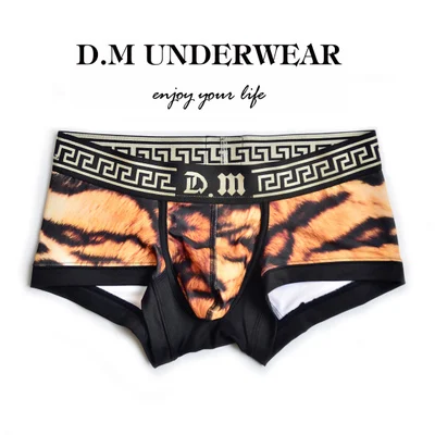 Стиль и горячая Распродажа и стиль Модные мужские боксеры - Цвет: Коричневый